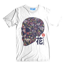 Load image into Gallery viewer, Celebrate Día de Muertos (Day of the Dead), Cinco De Mayo or every day with this colorful Sugar Skull boyfriend cut shirt. The best-looking, most comfortable, softest t-shirt's available anywhere. The Oldskull Express Collection features vintage styled t-shirts with a strong Japanese influence combined with Americana, retro and streetwear design elements. The result is unique design you will only find at Oldskull Shirts USA the best shirt store in North America.